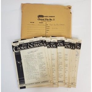 19 Vintage 1955 Choral Choir Sheet Music Hop Up My Ladies SATB Piano Folk